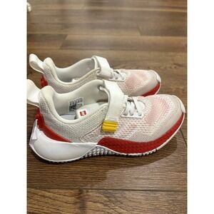 Adidas Sport Pro J LEGO White Athletic Running Casual Sneakers Shoes Sz 2 Youth